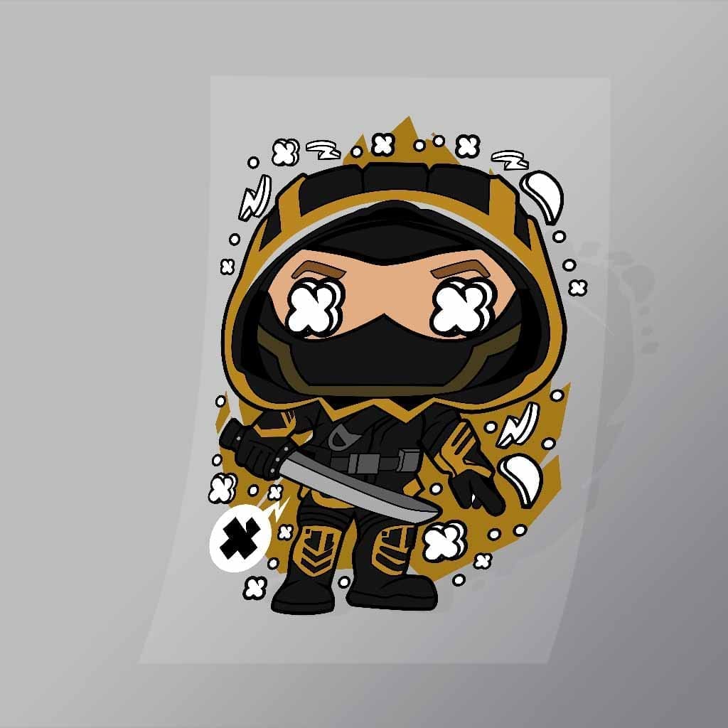 DCPC0017 Avengers Endgame Ronin Direct To Film Transfer Mock Up