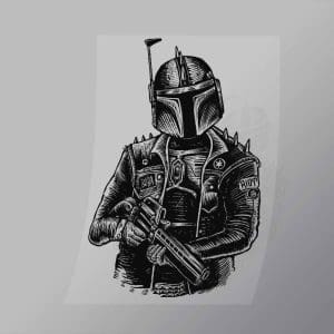 DCPC0038 Boba Punk Direct To Film Transfer Mock Up