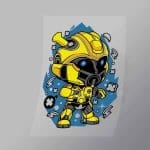 DCPC0039 Bumble Bee Direct To Film Transfer Mock Up