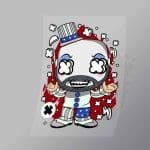 DCPC0047 Captain Spaulding Direct To Film Transfer Mock Up