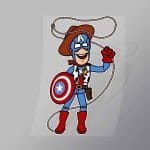 DCPC0048 Captain Woody Direct To Film Transfer Mock Up