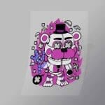 DCPC0121 Funtime Freddy Direct To Film Transfer Mock Up