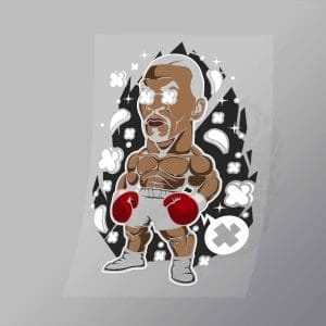 DCPC0214 Mike Tyson Direct To Film Transfer Mock Up