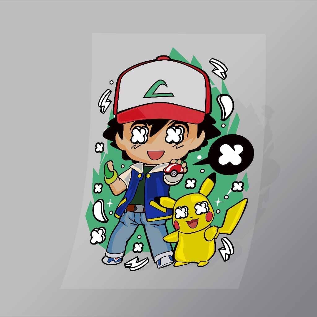 Pokemon DTF Apparel Transfer DTF Shop