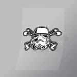 DCPC0323 Stormtrooper Cross Bones Direct To Film Transfer Mock Up