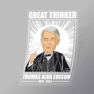 DCPC0355 Thomas Alfa Edison Direct To Film Transfer Mock Up