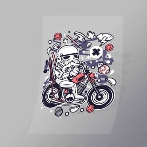 DCPC0361 Trooper Biker Direct To Film Transfer Mock Up
