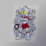 DCPC0381 Ultraman Direct To Film Transfer Mock Up