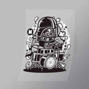 DCPC0383 Vader Drummer Direct To Film Transfer Mock Up
