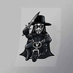 DCPC0390 Vendetta Biker Direct To Film Transfer Mock Up