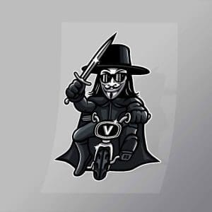 DCPC0390 Vendetta Biker Direct To Film Transfer Mock Up