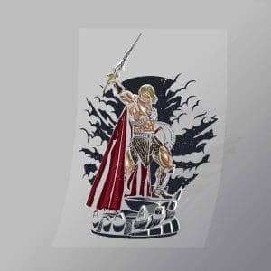 DCPC0398 Warrior Direct To Film Transfer Mock Up