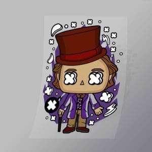 DCPC0402 Willy Wonka Direct To Film Transfer Mock Up