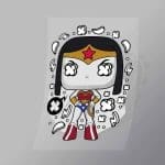 DCPC0404 Wonder Woman Direct To Film Transfer Mock Up