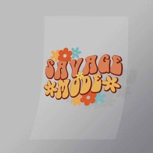 DCQF0013 Savage Mode Direct To Film Transfer Mock Up