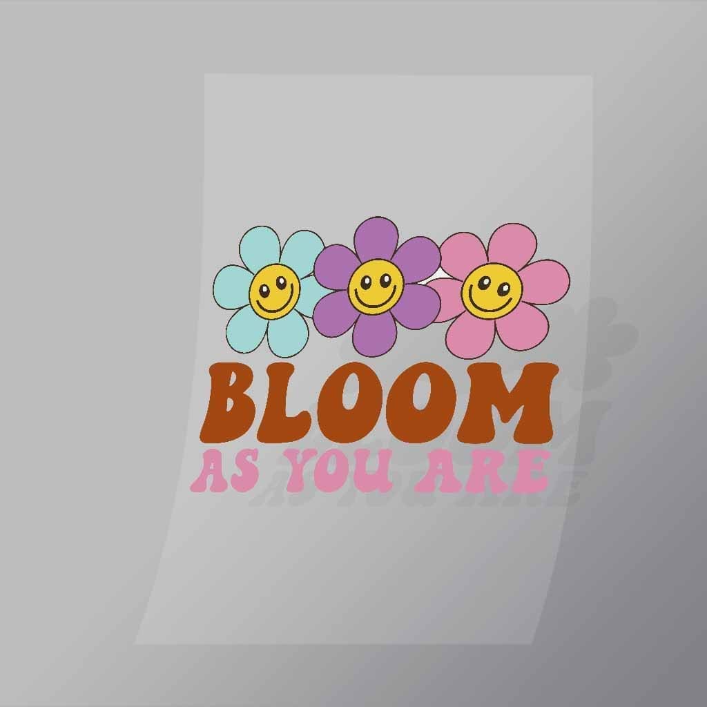 DCQF0111 Bloom As You Are Direct To Film Transfer Mock Up