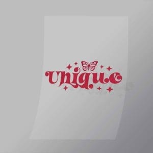 DCQF0131 Unique Red Direct To Film Transfer Mock Up