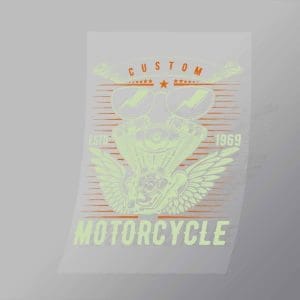 DCSB0066 Custom Motorcycle Direct To Film Transfer Mock Up
