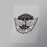 DCSB0094 A Motorcycle Is An Independent Thing Direct To Film Transfer Mock Up