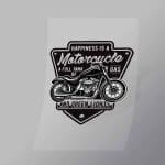 DCSB0102 Happiness Is A Motorcycle Direct To Film Transfer Mock Up