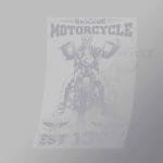 DCSB0204 Garage Motorcycle Direct To Film Transfer Mock Up