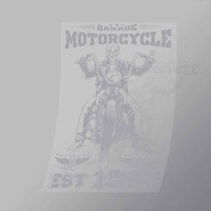 DCSB0204 Garage Motorcycle Direct To Film Transfer Mock Up