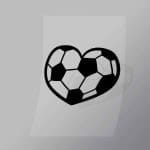 DCSC0002 Soccer Ball Heart Direct To Film Transfer Mock Up