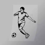 DCSC0004 Soccer Player Outline 2 Direct To Film Transfer Mock Up