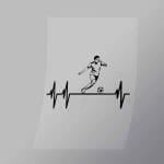 DCSC0005 Soccer Player Heartbeat Direct To Film Transfer Mock Up