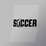 DCSC0017 Soccer Silhouette Direct To Film Transfer Mock Up
