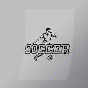 DCSC0022 Soccer Player Direct To Film Transfer Mock Up