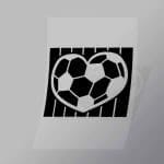 DCSC0024 Soccer Heart Field Direct To Film Transfer Mock Up