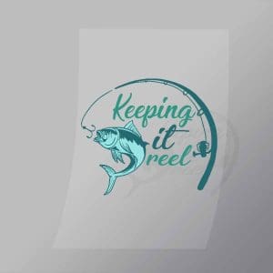 DCSF0005 Keep It Reel Direct To Film Transfer Mock Up