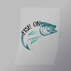 DCSF0013 Fish On Direct To Film Transfer Mock Up