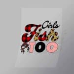 DCSF0020 Girls Fish Too Plaid Direct To Film Transfer Mock Up