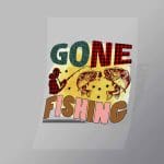 DCSF0027 Gone Fishing Plaid Direct To Film Transfer Mock Up
