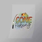 DCSF0040 Gone Fishing Direct To Film Transfer Mock Up