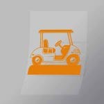DCSG0005 Yellow Golf Cart Direct To Film Transfer Mock Up