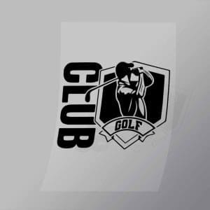 DCSG0023 Golf Club Direct To Film Transfer Mock Up