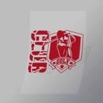 DCSG0031 Golf Club Red Direct To Film Transfer Mock Up