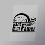 DCSG0037 The Golf Father Direct To Film Transfer Mock Up