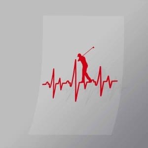 DCSG0045 Golf Heart Rate Direct To Film Transfer Mock Up