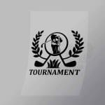 DCSG0066 Golf Tournament Black Direct To Film Transfer Mock Up
