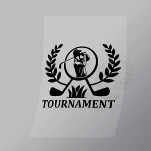 DCSG0066 Golf Tournament Black Direct To Film Transfer Mock Up