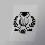 DCSG0096 Golf Champion Direct To Film Transfer Mock Up