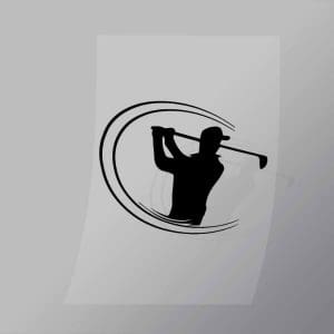 DCSG0110 Full Golf Swing Direct To Film Transfer Mock Up