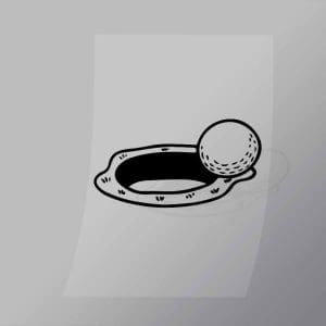 DCSG0114 So Close Golf Shot Direct To Film Transfer Mock Up