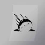 DCSG0116 Heavy Landing Golf Direct To Film Transfer Mock Up