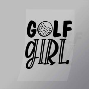 DCSG0122 Golf Girl Direct To Film Transfer Mock Up