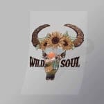 DCWC0014 Wild Soul Horns Direct To Film Transfer Mock Up